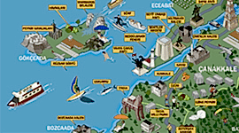 Çanakkale Turizm Haritası