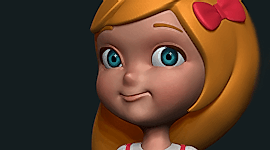 Kız Çocuk 3d Karakter Tasarım 