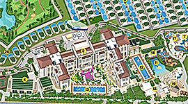 Regnum Carya Golf İllüstrasyon Haritası